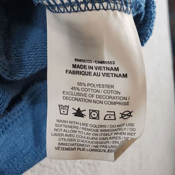 Nike Sweatshirt Women XL Blue Polyester Dri Fit Cut Out Back Round Neck Pullover - Picture 6 of 10